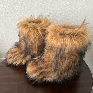 Faux Fur Ankle Boots